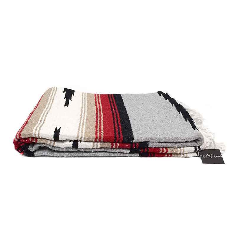 Grey Baja Mexican Diamond Yoga Blanket - One Revolver Surfboards