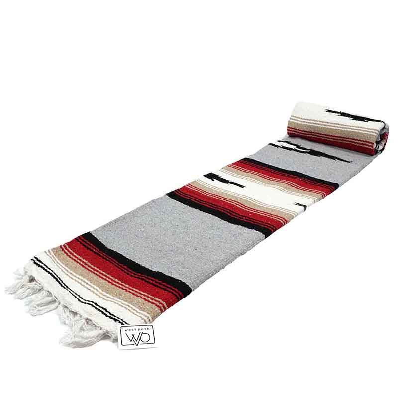 Grey Baja Mexican Diamond Yoga Blanket - One Revolver Surfboards