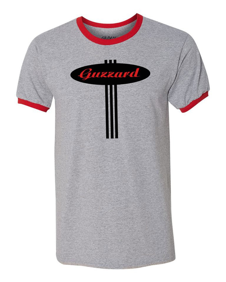 Guzzard "Ringer" T-Shirt with AmRep NOISE back logo - One Revolver Surfboards