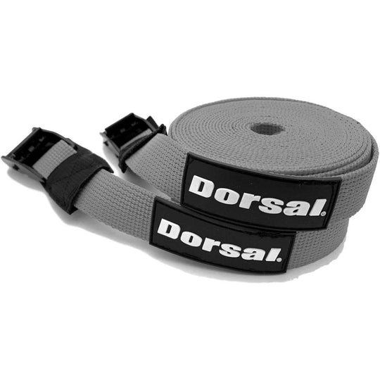 Dorsal Tie Down Straps for Roof Rack Pads Crossbars - Pack of 2 holds Surfboards Kayaks Canoes Paddleboards - One Revolver Surfboards