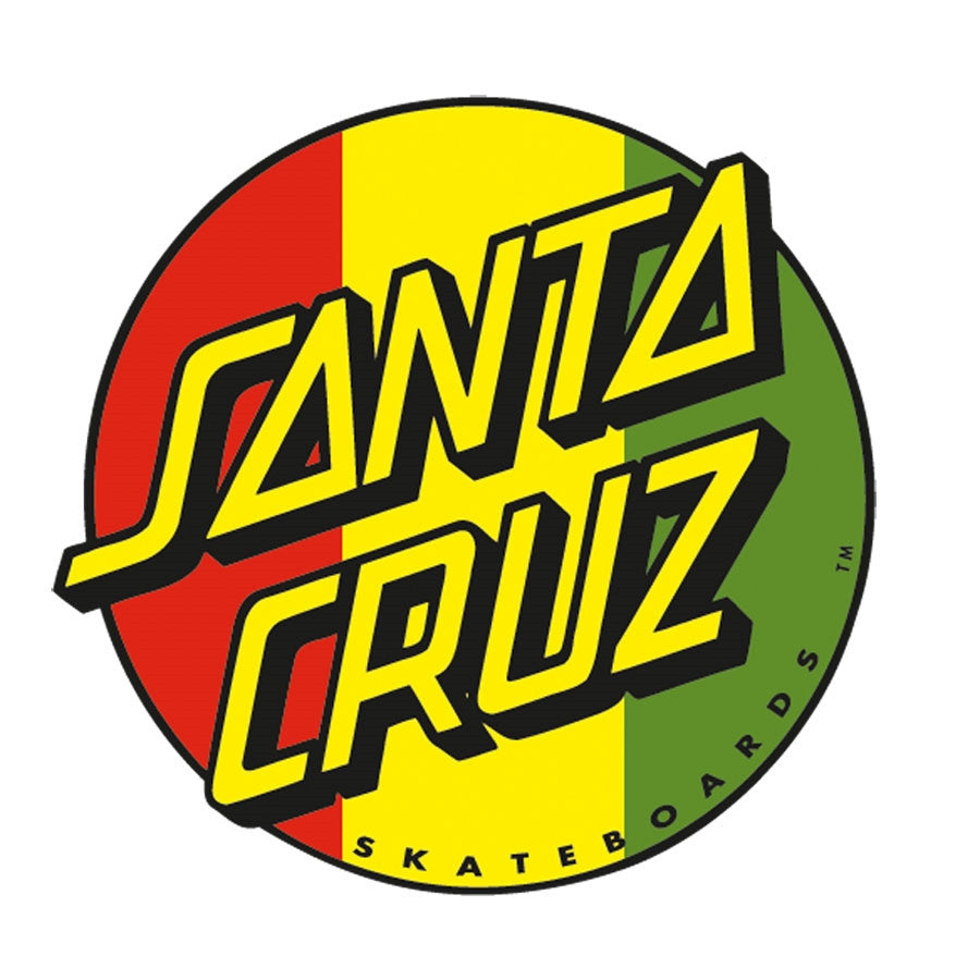 Santa Cruz Skateboards Rasta Dot 3" Sticker - One Revolver Surfboards