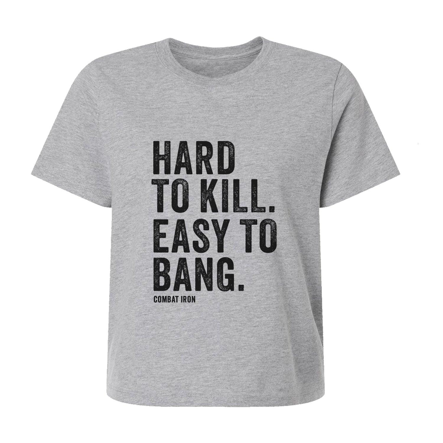 One Revolver Surfboards - Hard To Kill. Easy To Bang. Women's Crop T-Shirt TOP | WOMEN
