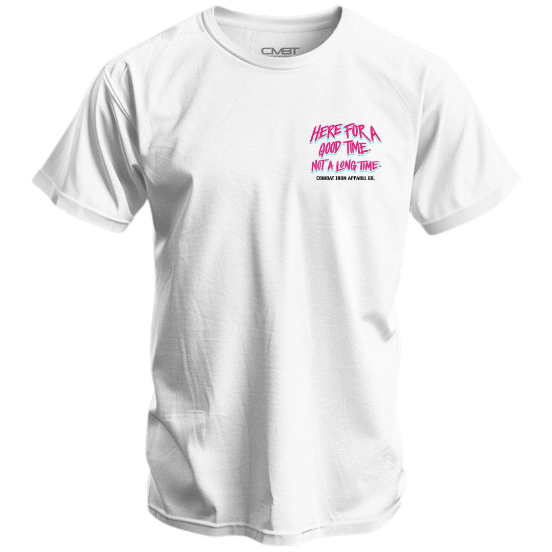 Here For A Good Time. Not A Long Time. Retro Summer Edition Men's T-Shirt - One Revolver Surfboards