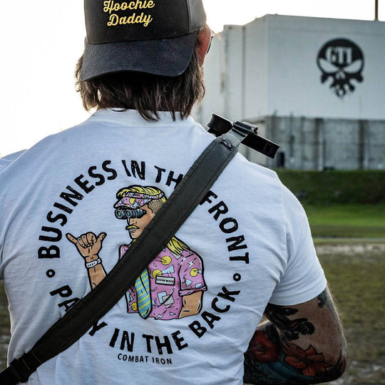 Business In The Front. Party In The Back. Party Men's T-Shirt - One Revolver Surfboards
