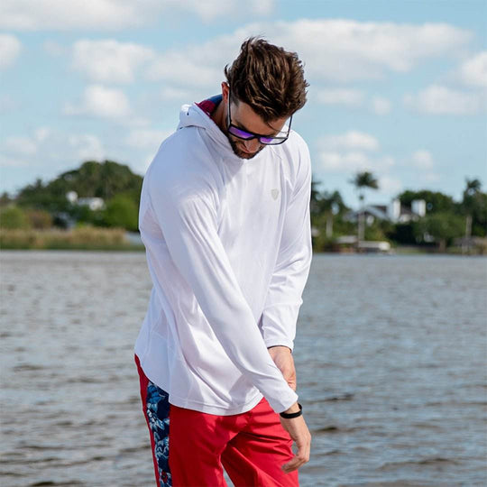 Hooded Performance Long Sleeve Shirt - One Revolver Surfboards