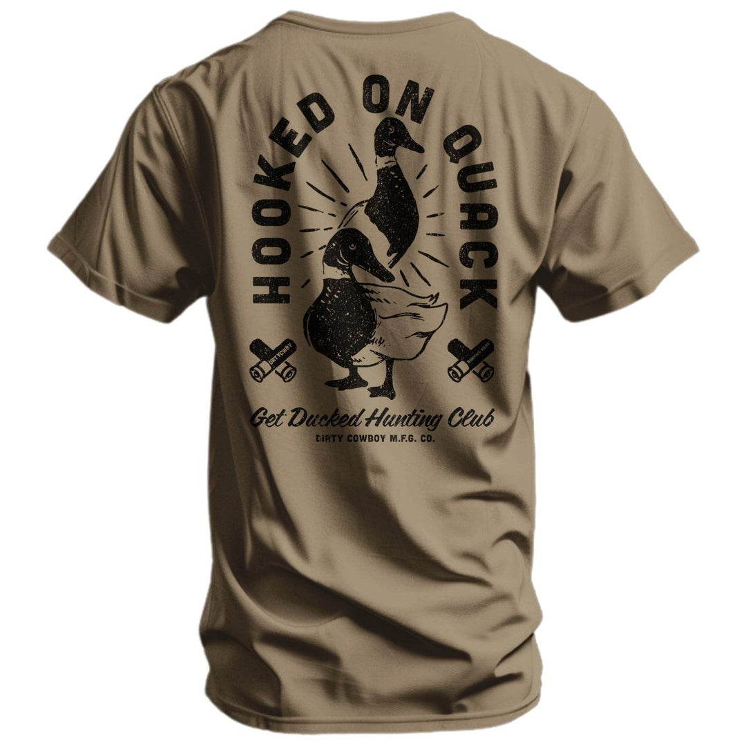 Hooked On Quack Hunter ' Get Ducked' Men's T-Shirt - One Revolver Surfboards