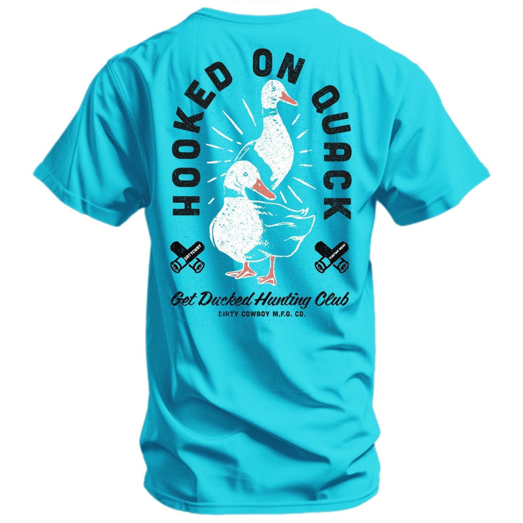 Hooked On Quack Hunter ' Get Ducked' Men's T-Shirt - One Revolver Surfboards
