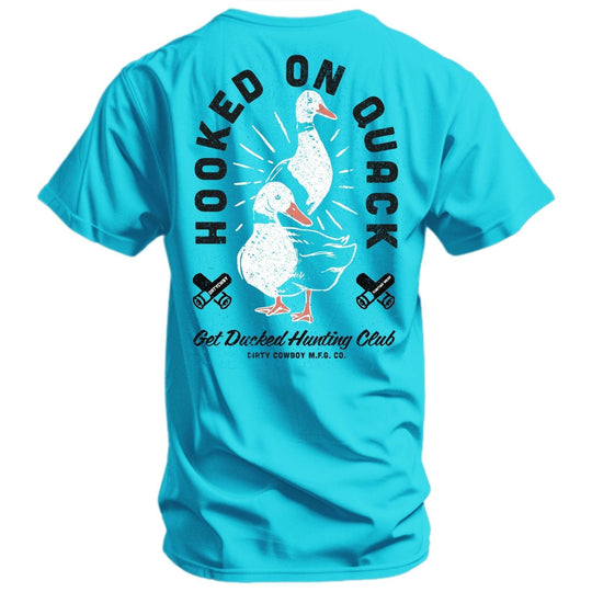 Hooked On Quack Hunter ' Get Ducked' Men's T-Shirt - One Revolver Surfboards