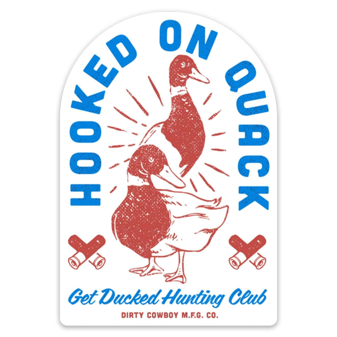 Hooked On Quack Duck Hunter Edition Decal - One Revolver Surfboards