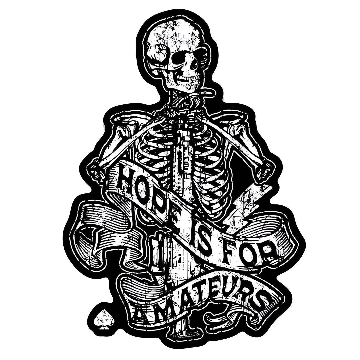 One Revolver Surfboards - Hope Is For Amateurs Skeleton Decal DECAL