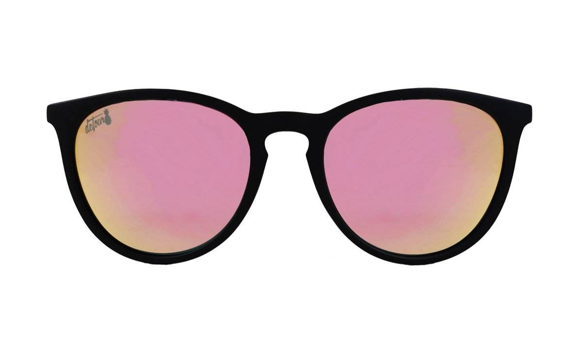 Hurricane - Matte Black - Pink Lemonade Polarized - One Revolver Surfboards
