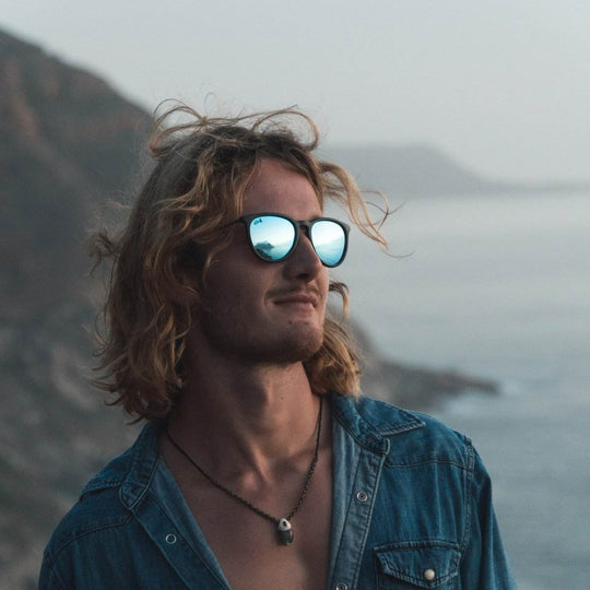 Hurricane - Matte Black - Sky Blue Polarized - One Revolver Surfboards