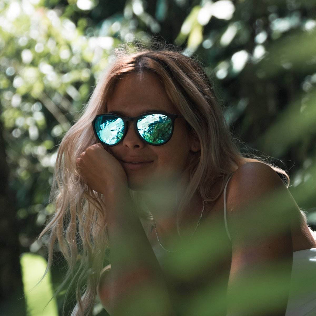 Hurricane - Matte Black - Sky Blue Polarized - One Revolver Surfboards