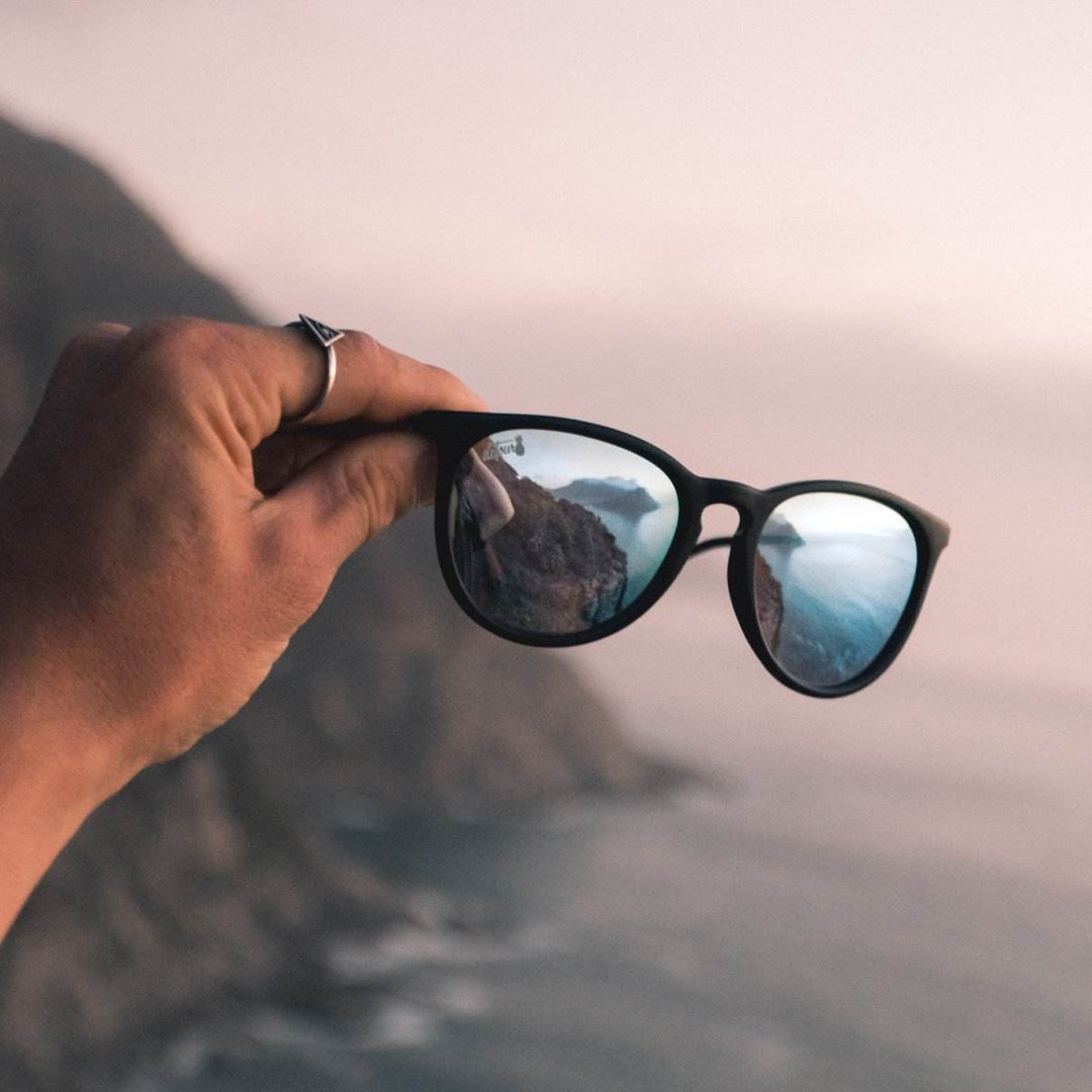 Hurricane - Matte Black - Sky Blue Polarized - One Revolver Surfboards