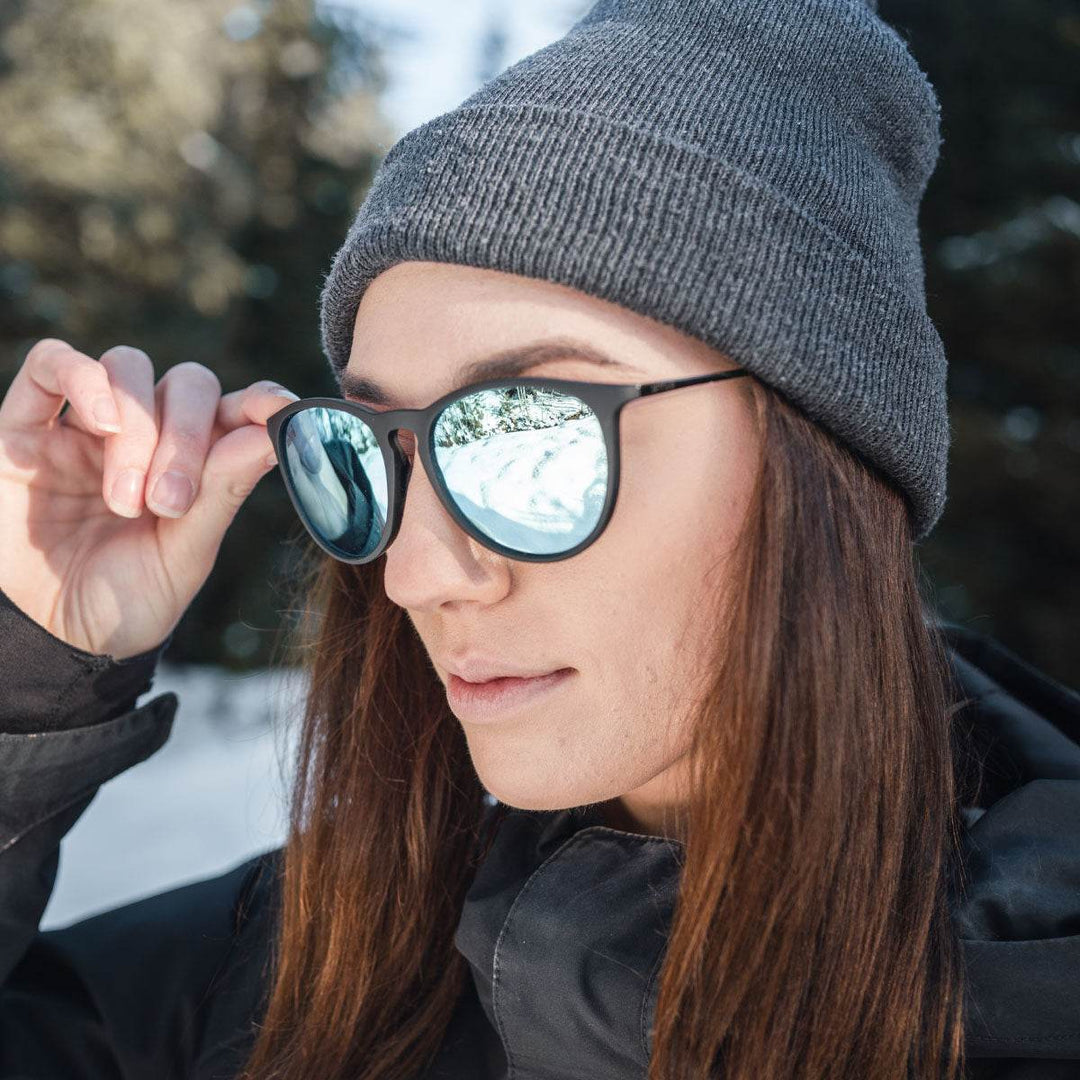 Hurricane - Matte Black - Sky Blue Polarized - One Revolver Surfboards