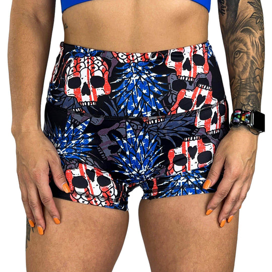 Ladies Seamless Front Performance Training Shorts V3 - SHORTS | WOMEN - One Revolver Surfboards
