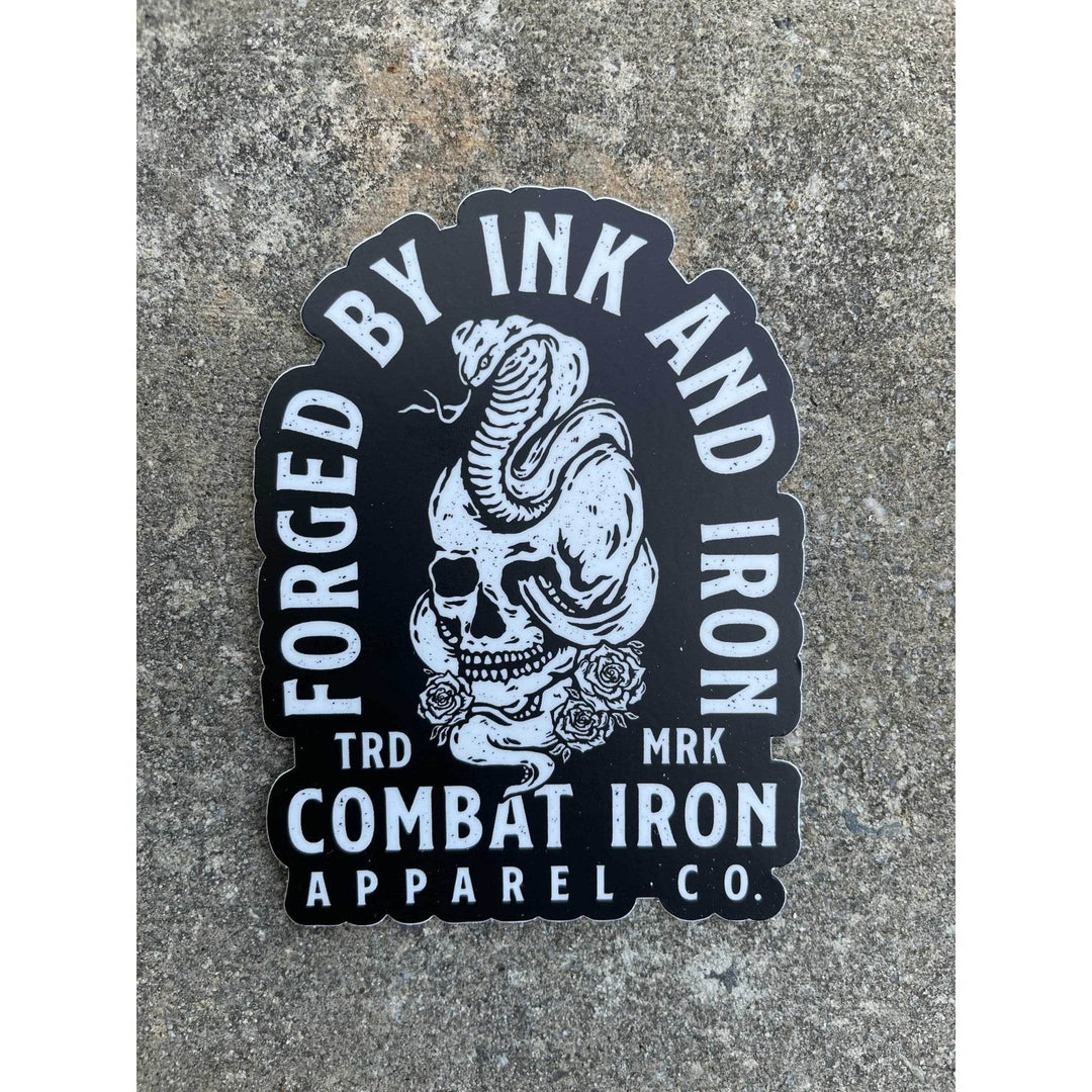 FORGED BY INK AND IRON ALL WEATHER DECAL - DECAL - One Revolver Surfboards