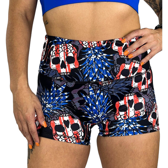 Ladies Seamless Front Performance Training Shorts V3 - SHORTS | WOMEN - One Revolver Surfboards