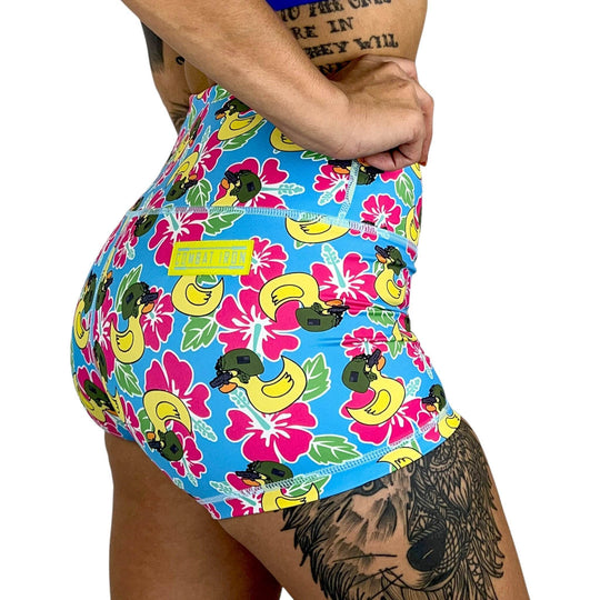 Ladies Seamless Front Performance Training Shorts V3 - SHORTS | WOMEN - One Revolver Surfboards