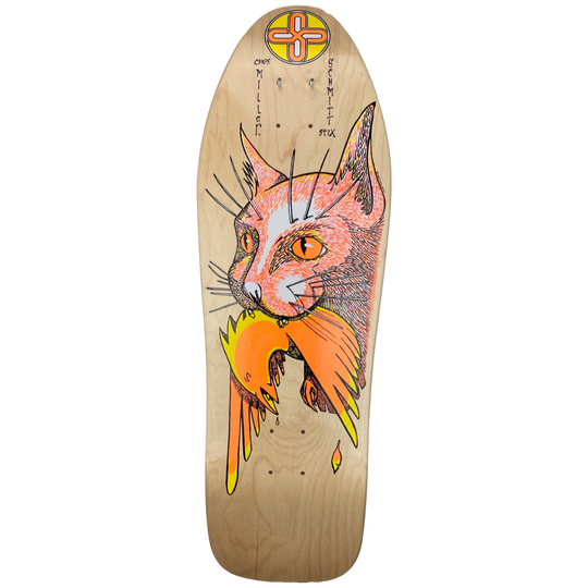Schmitt Stix Chris Miller Bird In Mouth 10" Skateboard Deck