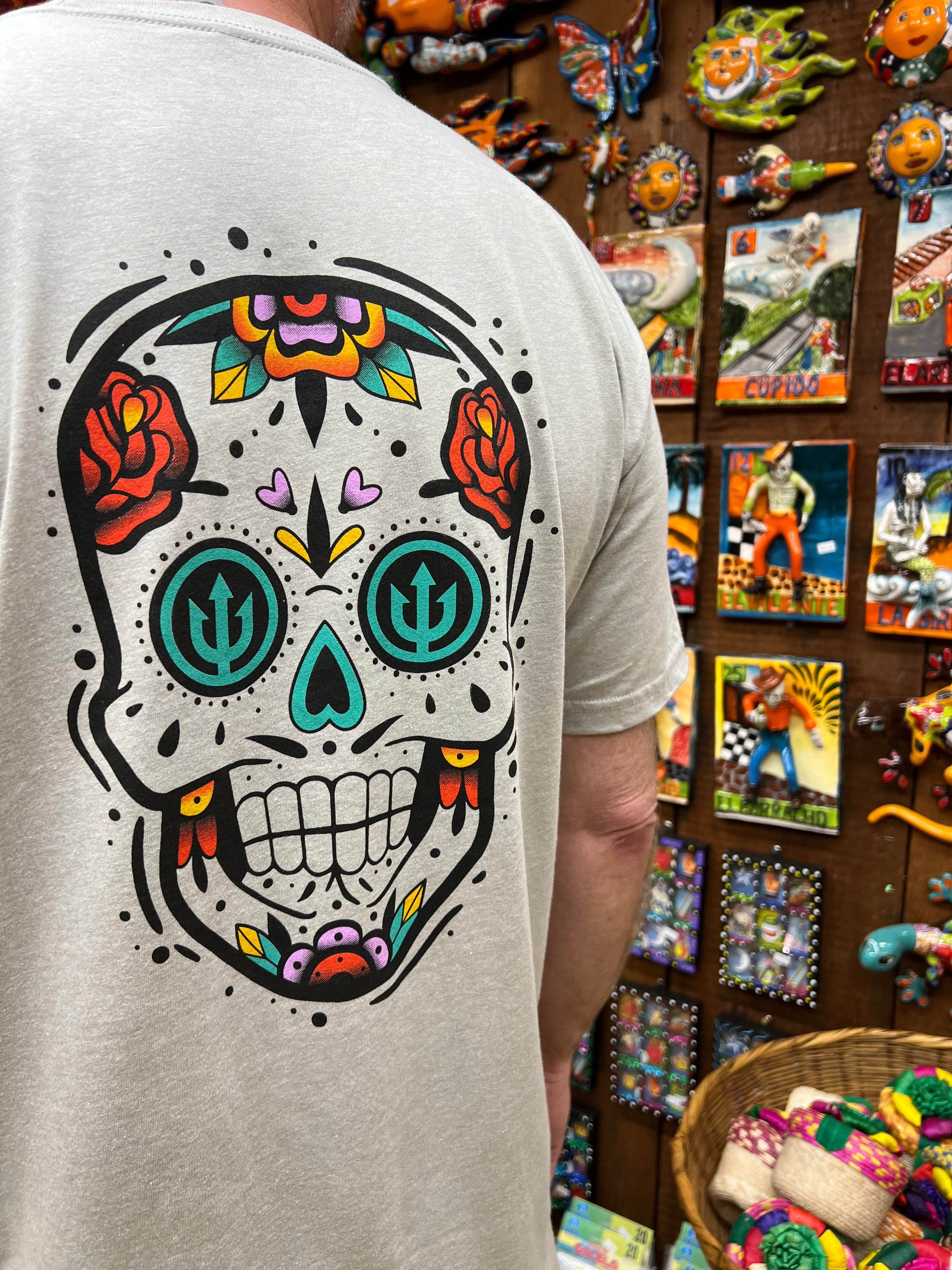 Sugar Skull T-Shirt - One Revolver Surfboards