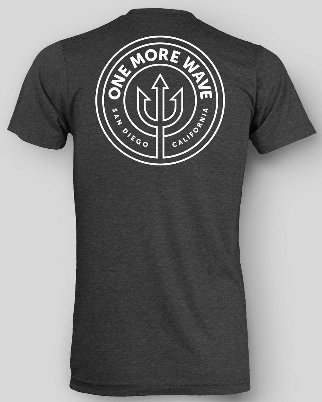 Charcoal w/White Logo - Men’s T - One Revolver Surfboards