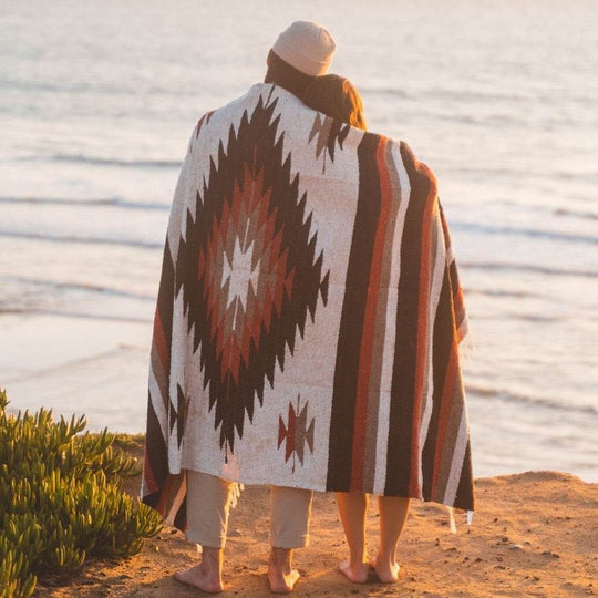 Tan Mexican Diamond Yoga Blanket - One Revolver Surfboards