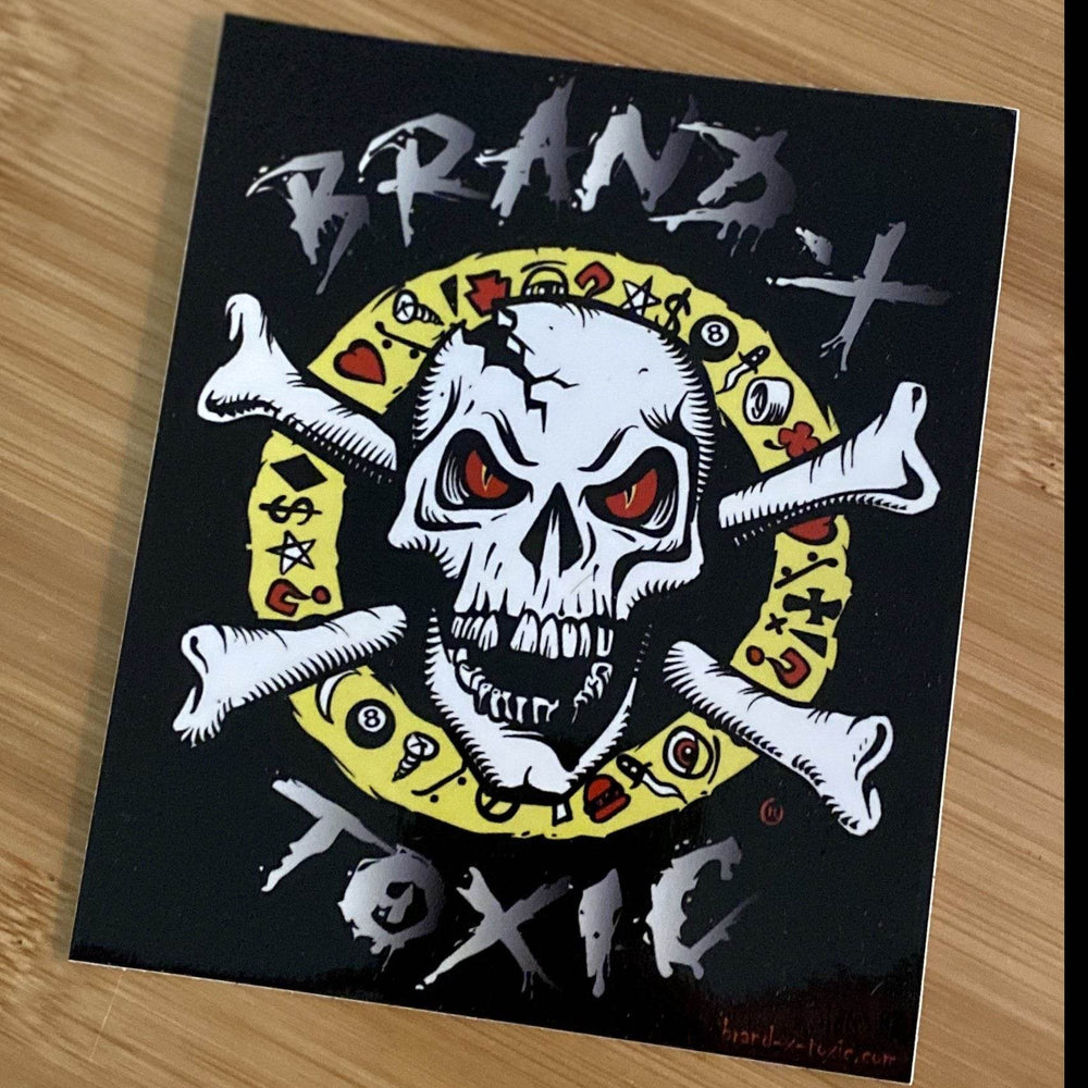 Brand-X-Toxic Sticker 5” - Bumper Stickers - One Revolver Surfboards