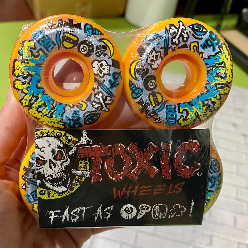 Toxic Team VERY HARD Wheels 56mm/102a - Skateboard Wheels - One Revolver Surfboards