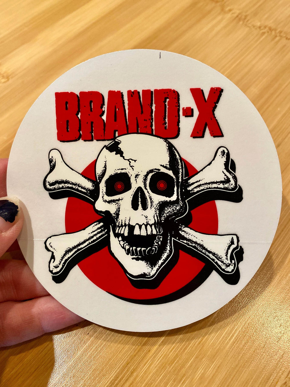 Knucklehead Sticker 4” CLEAR-BACK - One Revolver Surfboards