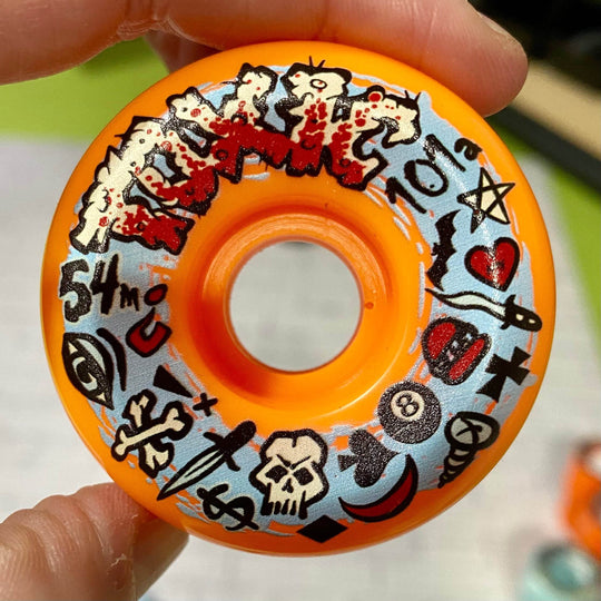 Toxic Team HARD Wheels 54mm/101a - Skateboard Wheels - One Revolver Surfboards