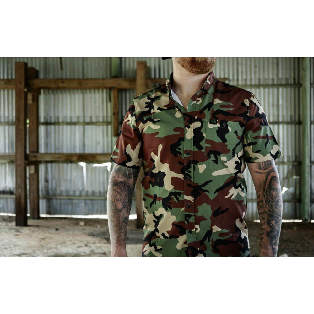 LIGHT WEIGHT BUTTON UP SHORT SLEEVE - One Revolver Surfboards