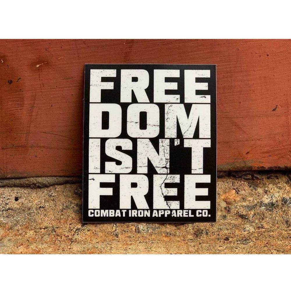 FREEDOM ISN’T FREE ALL WEATHER DECAL - One Revolver Surfboards