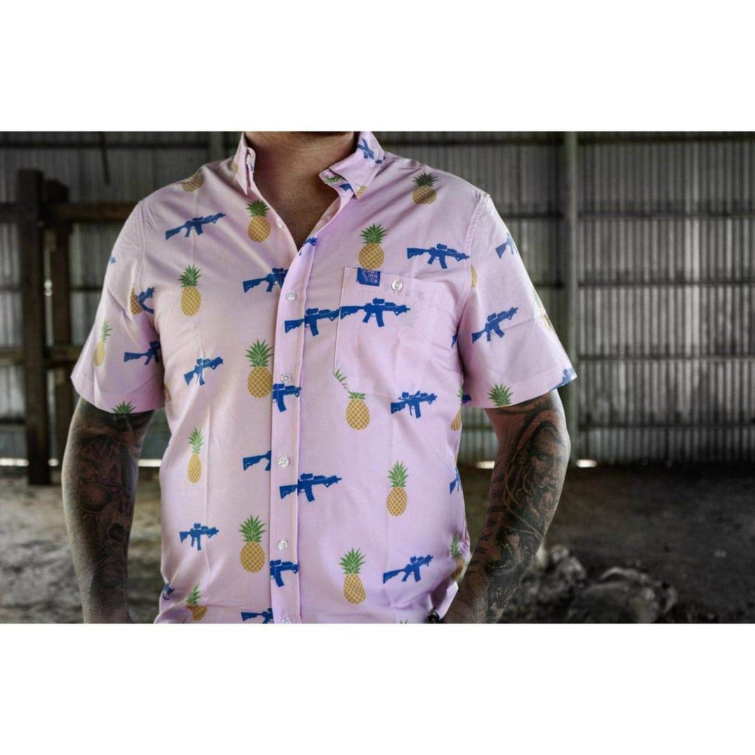 LIGHT WEIGHT BUTTON UP SHORT SLEEVE - One Revolver Surfboards
