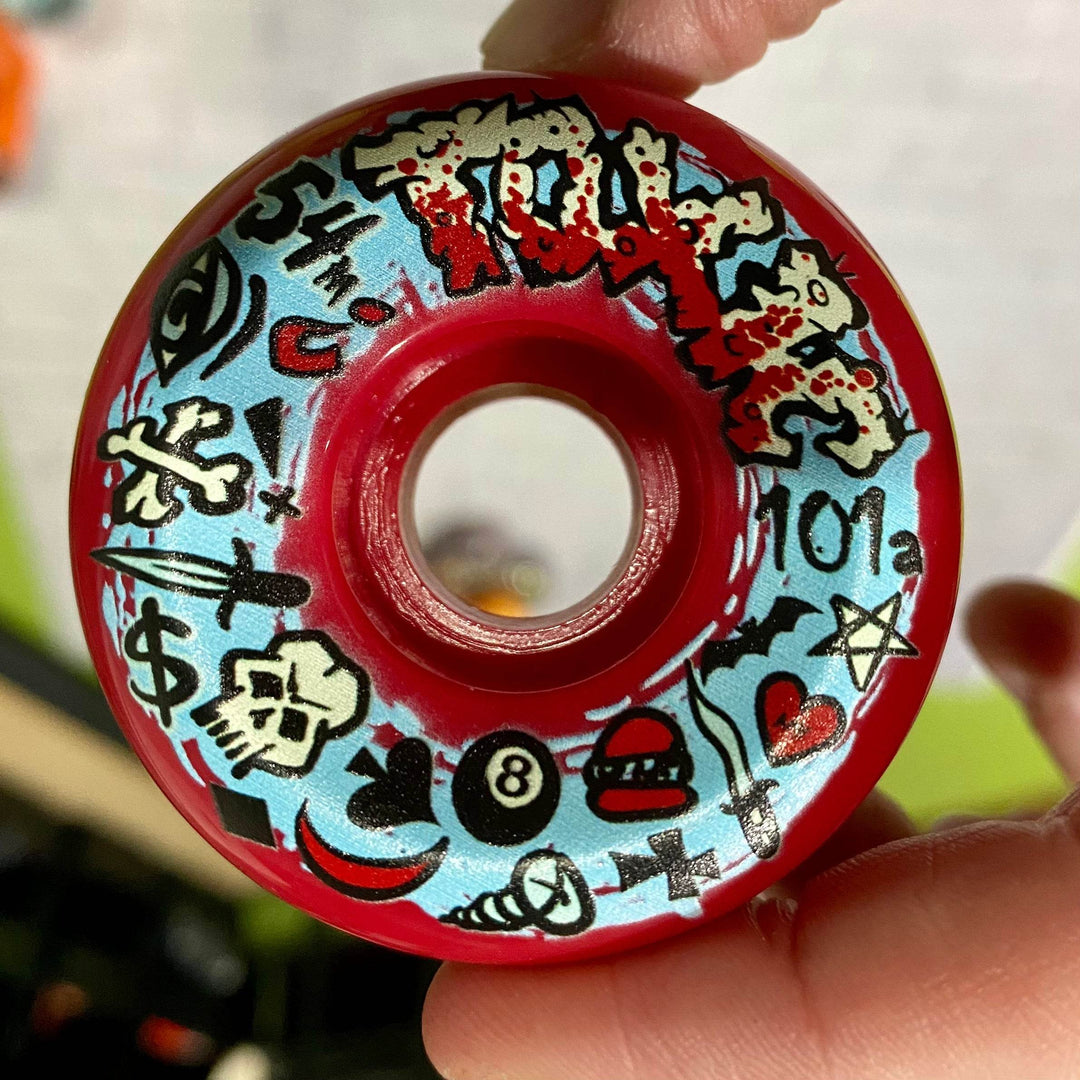 Toxic Team HARD Wheels 54mm/101a - Skateboard Wheels - One Revolver Surfboards
