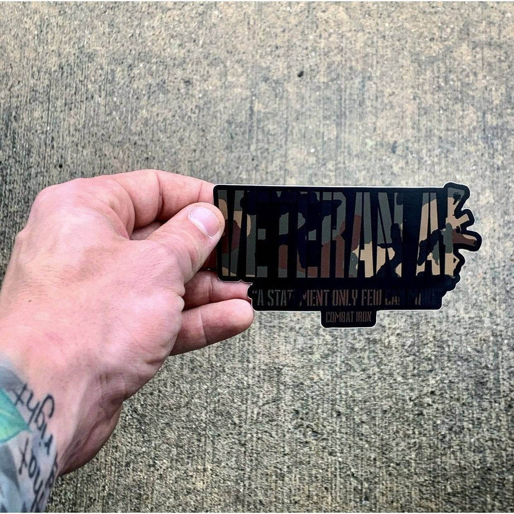 Veteran AF Camo Decal Sticker - One Revolver Surfboards