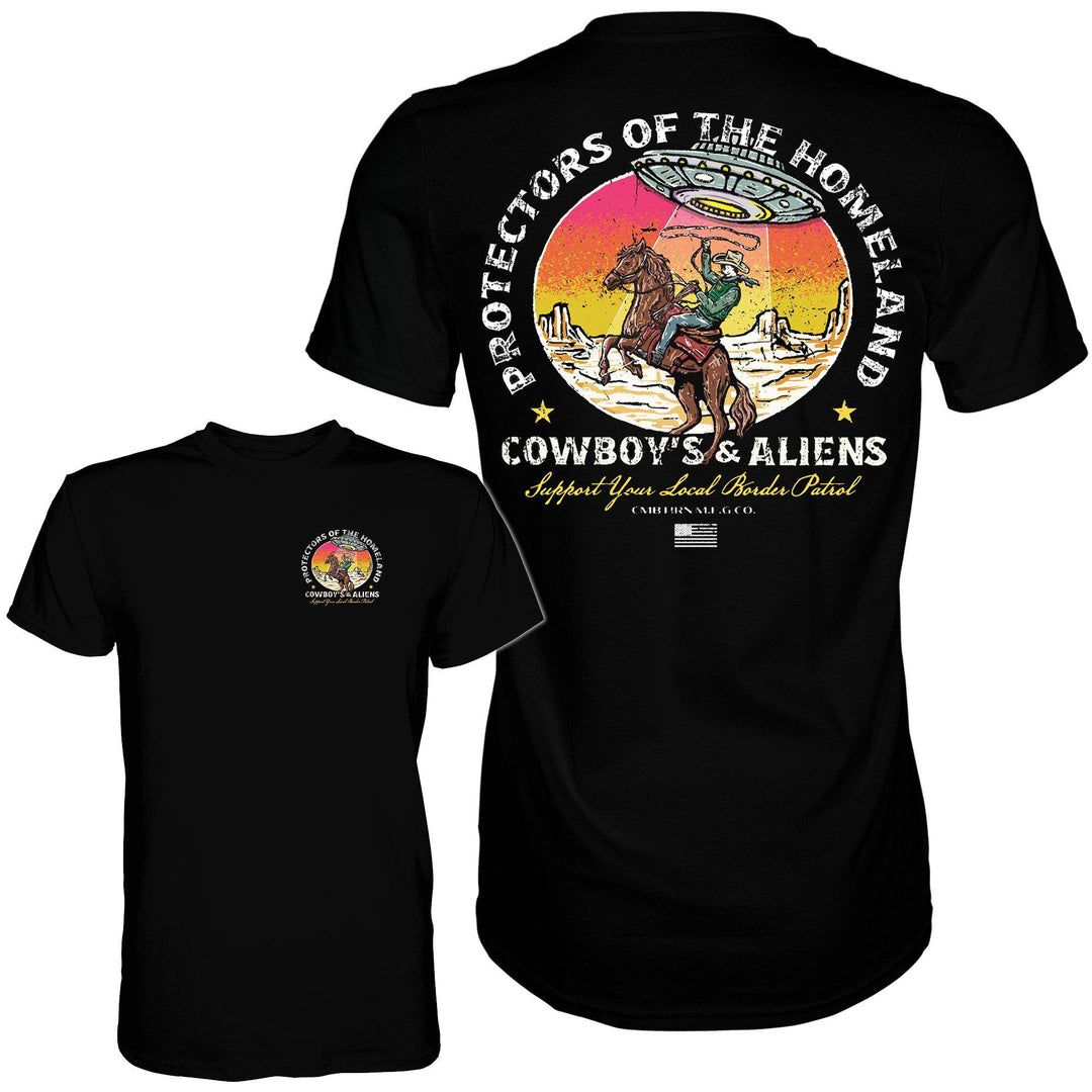 Border Patrol | Cowboy's & Aliens Men's T-Shirt - One Revolver Surfboards