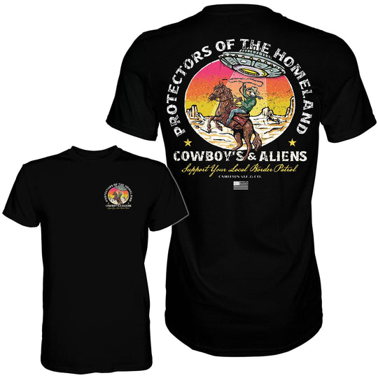 Border Patrol | Cowboy's & Aliens Men's T-Shirt - One Revolver Surfboards