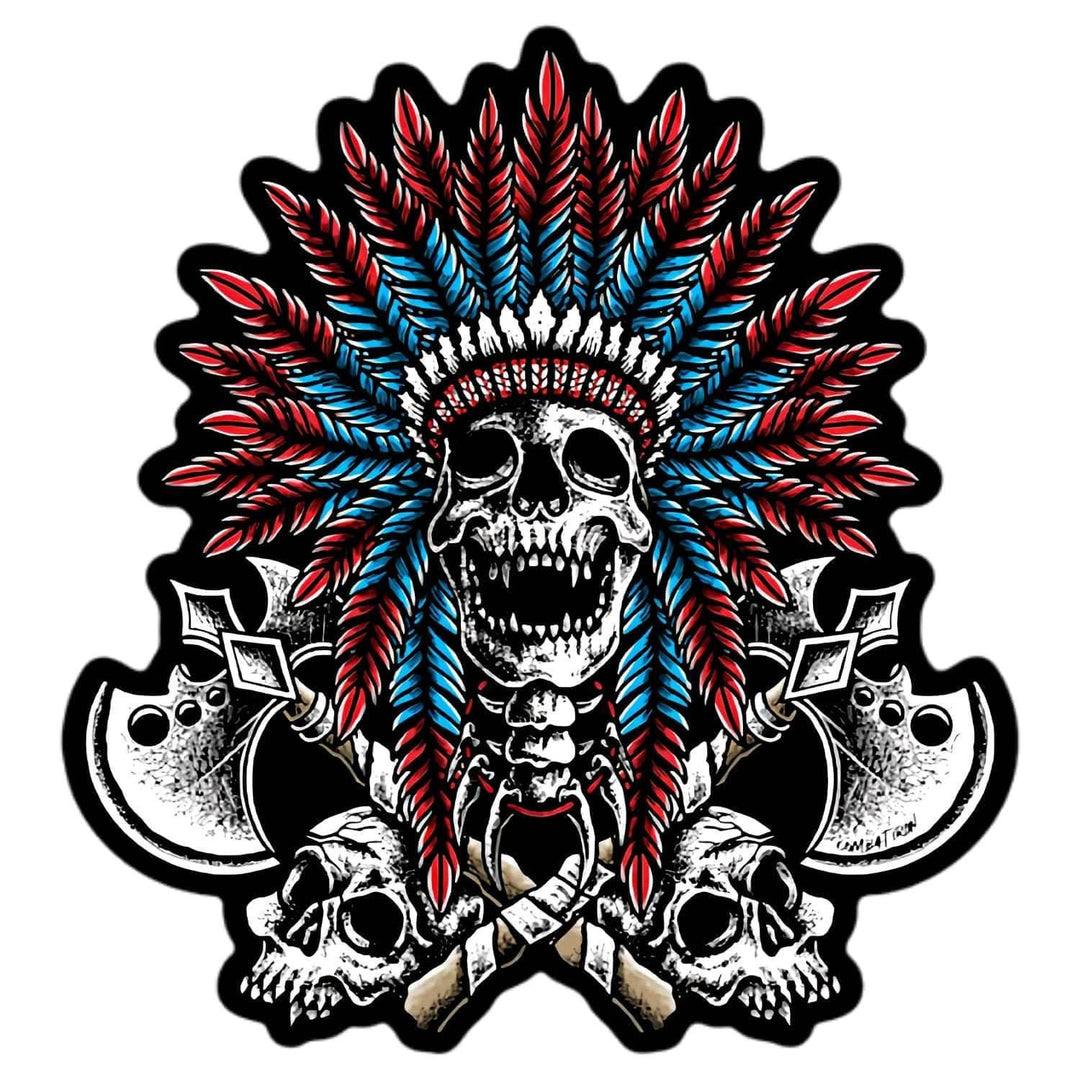 One Revolver Surfboards - Warrior Spirit Indian Head Decal DECAL