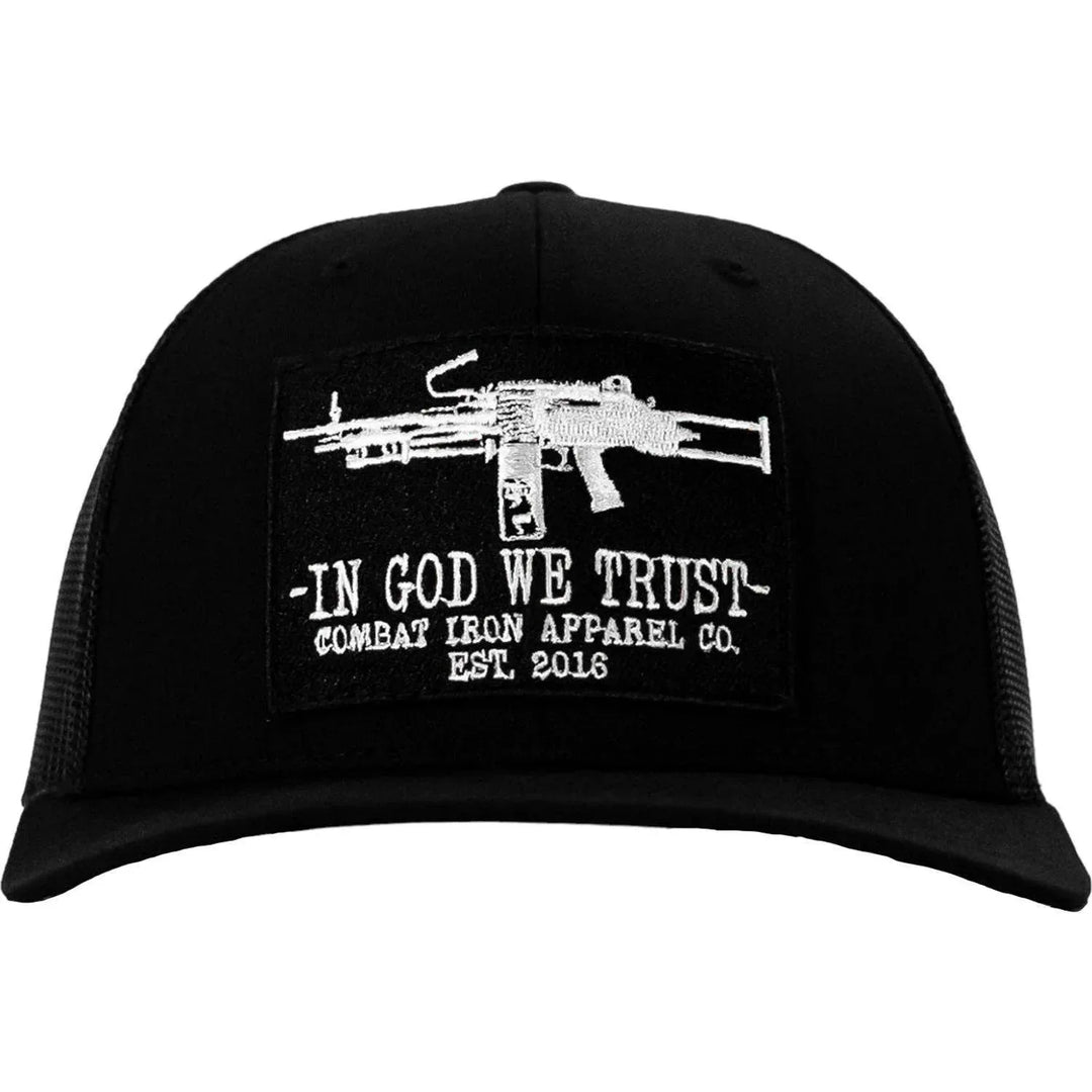 In God We Trust Patch Snapback Hat - One Revolver Surfboards