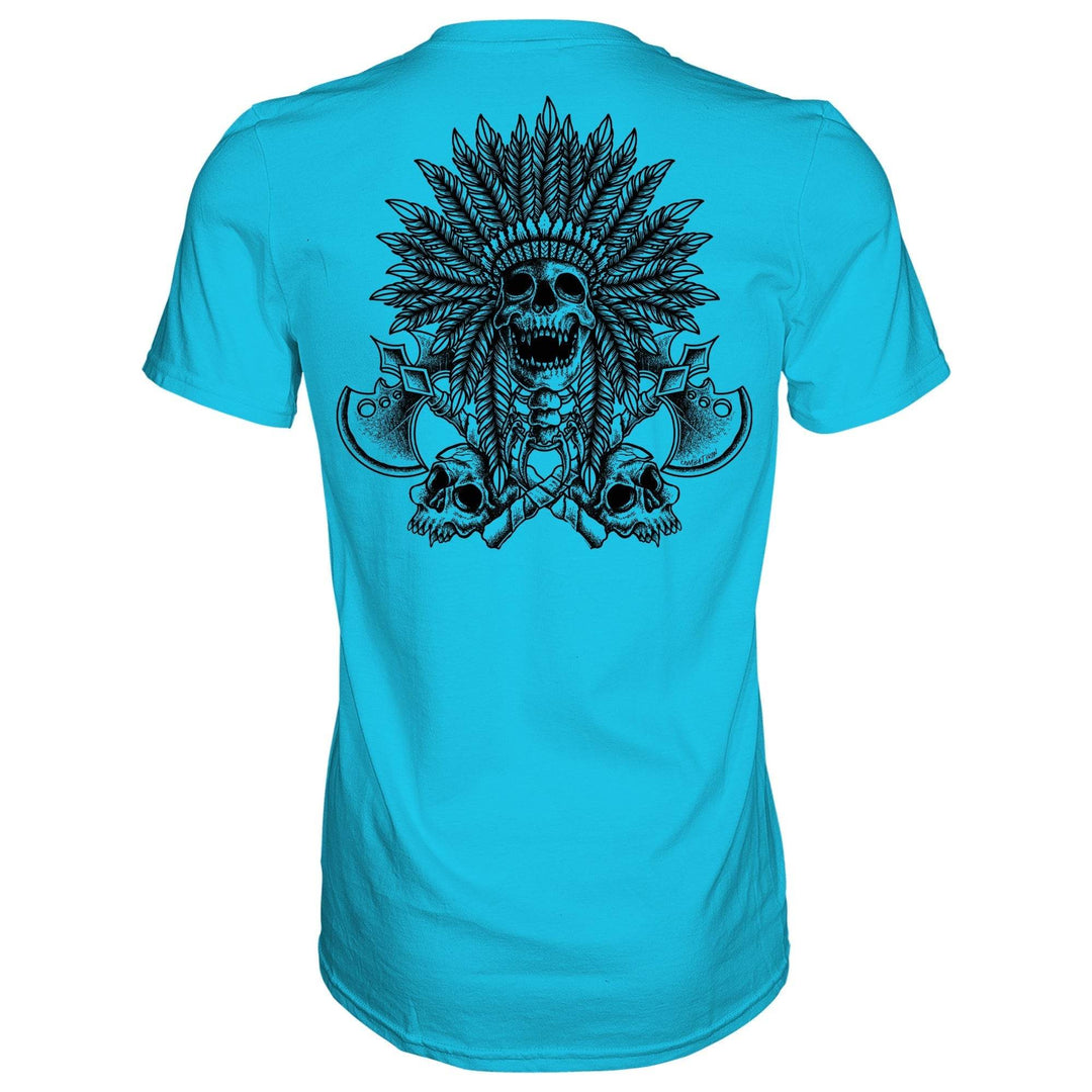 Warrior Spirit Indian Head Men's T-Shirt - One Revolver Surfboards