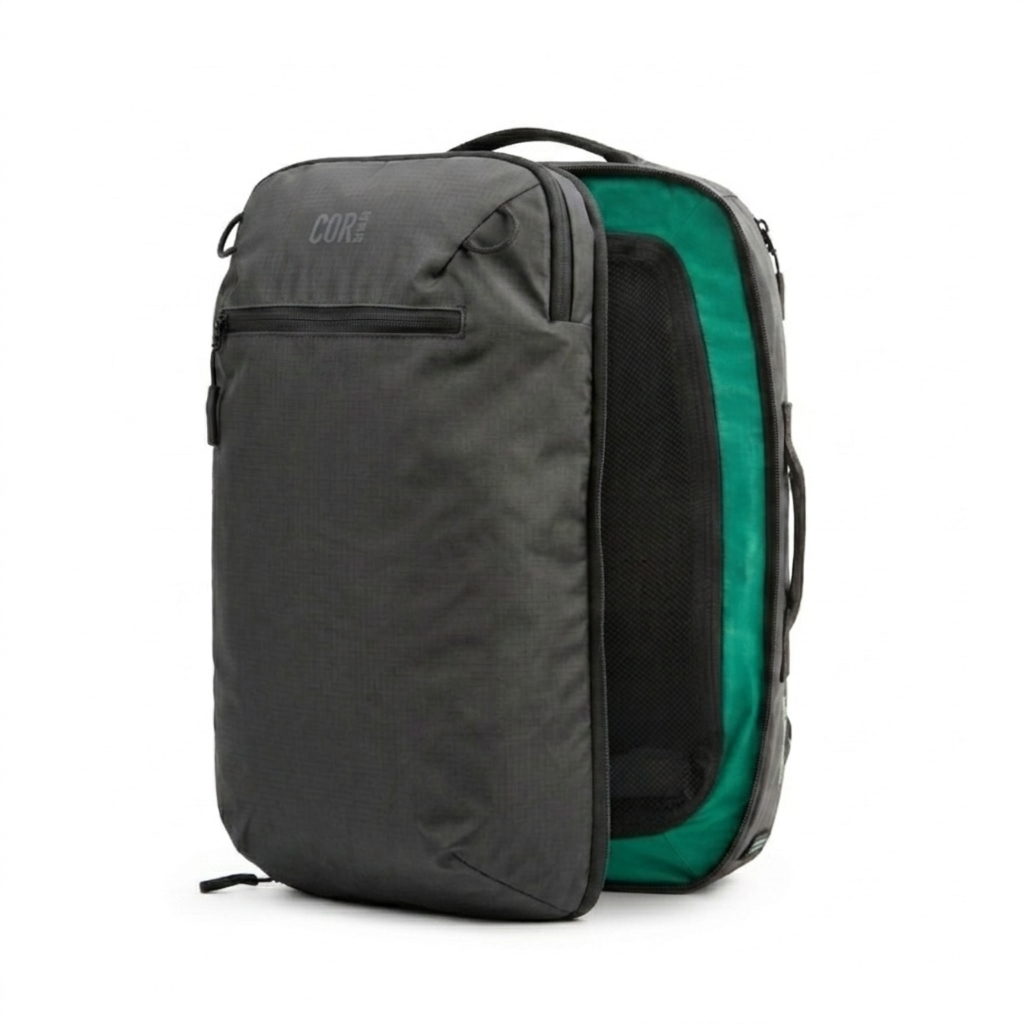 Island Hopper 2.0 Travel Backpack – New Matte Black | Lightweight Waterproof 28L &amp; 34L