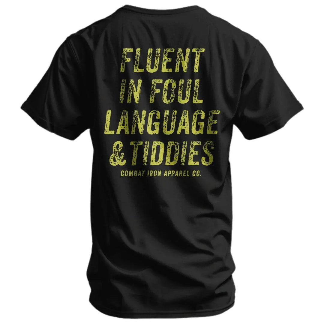 One Revolver Surfboards - Fluent In Foul Language and Tiddies Men's T-Shirt GRAPHIC T-SHIRT