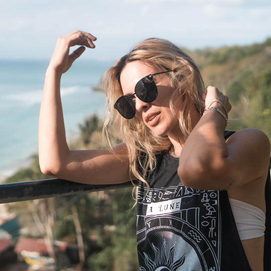 Jet Black Lens Polarized - Riptide - One Revolver Surfboards