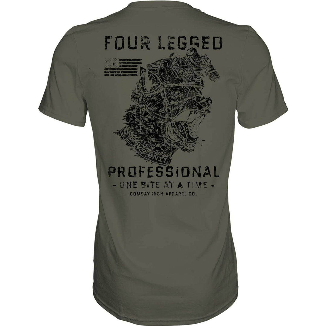 Four Legged Professional K9 Dog Training Men's T-Shirt - One Revolver Surfboards