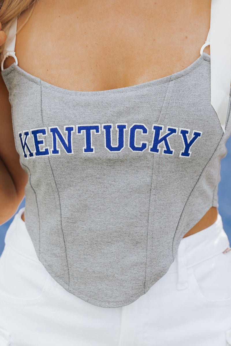 Kentucky Sleeveless Satin Bow Top - DOORBUSTER