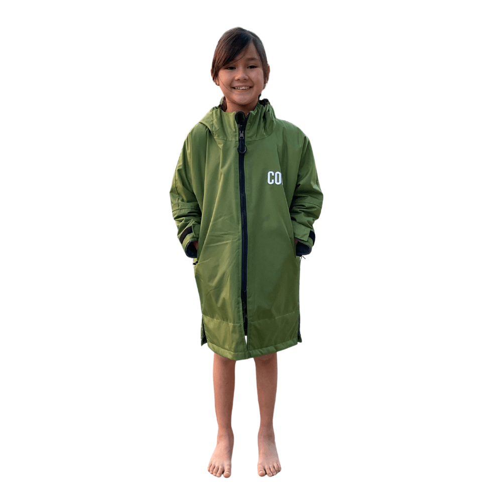 Waterproof Swim Parka (COR Green) - One Revolver Surfboards