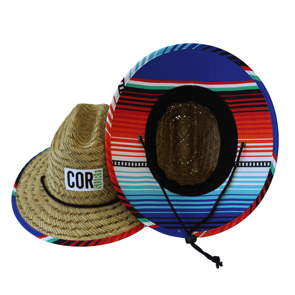 Kids Straw Hat Summer Beach Hat for Boys and Girls - Sarape - One Revolver Surfboards