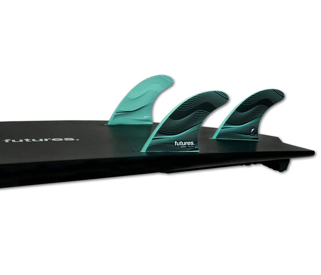 F Series LegacyF Series Legacy
The F3 Legacy Series is a thruster set of fins in the Neutral template category. The Honeycomb construction gives a balanced feel for all-around perfSurfboard FinsOne Revolver SurfboardsOne Revolver SurfboardsSeries Legacy