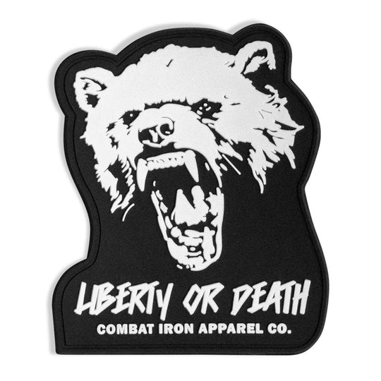 Liberty Or Death Fight Like Hell PVC Patch - PVC VELCRO PATCH - One Revolver Surfboards